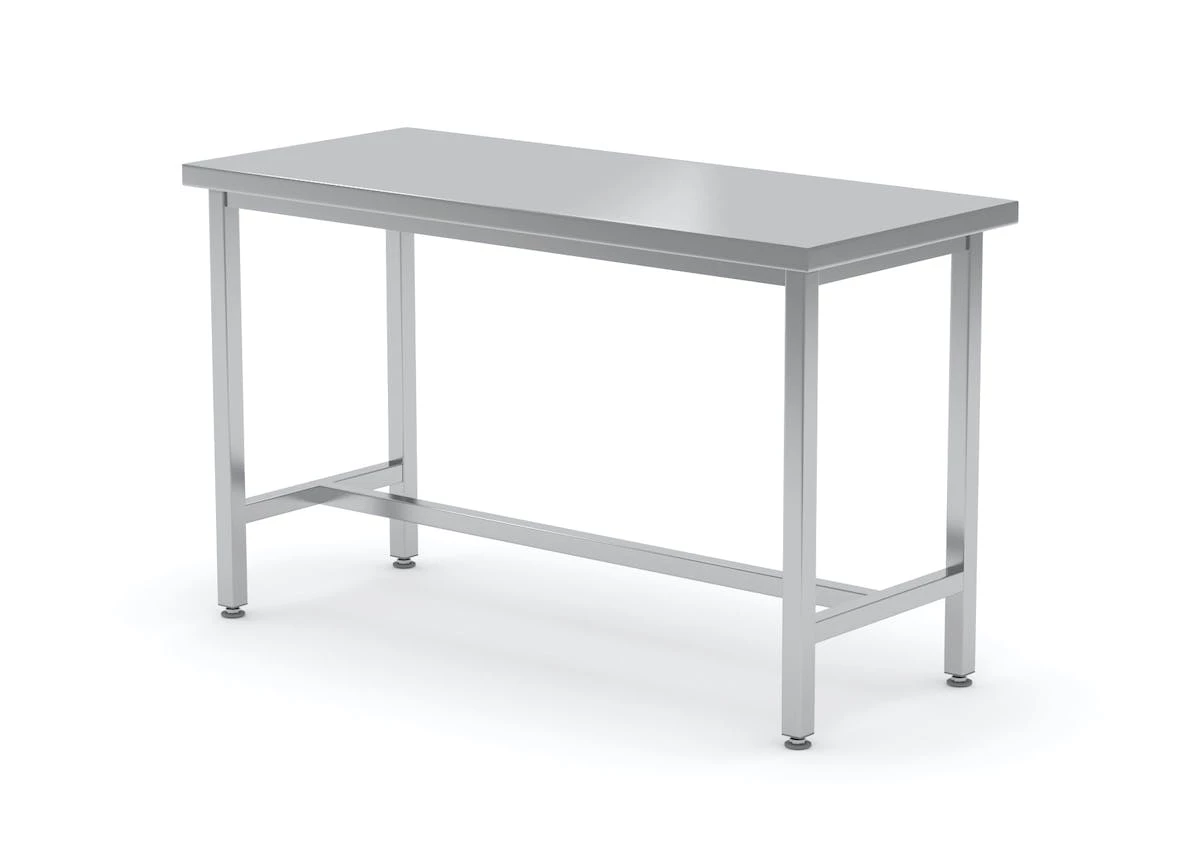 Null Edelstahl Gastro-Arbeitstisch Mit Grund- Und Zwischenboden | AISI 430 Qualität | HxBxT 85x270x70cm 5 Null Edelstahl Gastro-Arbeitstisch Mit Grund- Und Zwischenboden | AISI 430 Qualität | HxBxT 85x270x70cm – Bild 5