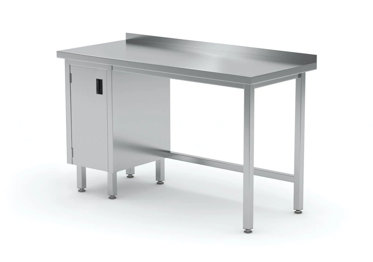 Null Verstärkter Edelstahl Gastro-Arbeitstisch Mit Aufkantung | AISI 430 Qualität | HxBxT 85x160x60cm 5 Null Verstärkter Edelstahl Gastro-Arbeitstisch Mit Aufkantung | AISI 430 Qualität | HxBxT 85x160x60cm – Bild 5