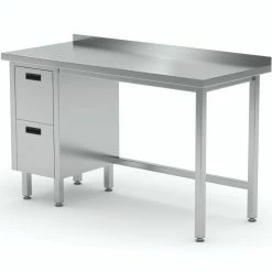 Null Edelstahl Gastro-Arbeitstisch Mit 2 Schubladen Rechts Und Aufkantung | AISI 430 Qualität | HxBxT 85x190x70cm 10 Null Edelstahl Gastro-Arbeitstisch Mit 2 Schubladen Rechts Und Aufkantung | AISI 430 Qualität | HxBxT 85x190x70cm -Gastro Arbeitstisch 36e0ff41 359c 44e7 a654 1ce1b4081b2e 1