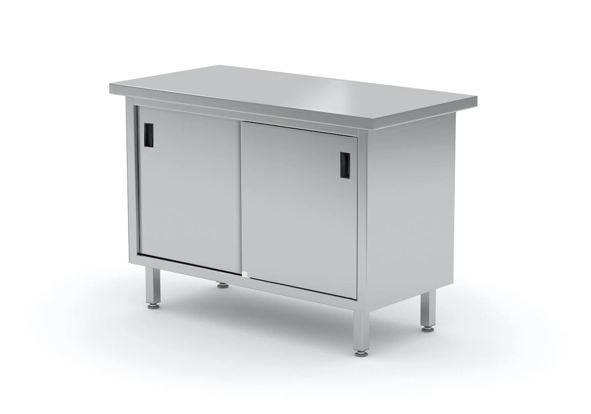 Null Verstärkter Edelstahl Gastro-Arbeitstisch Mit Aufkantung | AISI 430 Qualität | HxBxT 85x160x60cm 4 Null Verstärkter Edelstahl Gastro-Arbeitstisch Mit Aufkantung | AISI 430 Qualität | HxBxT 85x160x60cm – Bild 4