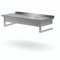 Null Edelstahl Gastro-Arbeitstisch Mit Wandaufhängung | AISI 430 Qualität | HxBxT 30x170x70cm -Gastro Arbeitstisch 5ff5fbc0 4e7b 43a1 9a4b c5f315177837 2