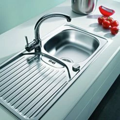 Null Pyramis CA 1 Spülbecken Edelstahl Mit Abtropffläche 860 X 435mm Spüle -Gastro Arbeitstisch 6b1537f8 0248 41f4 a5f9 c81edce35c6b