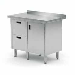 Null Edelstahl Gastro-Arbeitstisch Mit 4 Schubladen Und Aufkantung | AISI 430 Qualität | HxBxT 85x83x70cm 10 Null Edelstahl Gastro-Arbeitstisch Mit 4 Schubladen Und Aufkantung | AISI 430 Qualität | HxBxT 85x83x70cm -Gastro Arbeitstisch 8ececc49 8e1e 4e37 b067 3a4df29dd3c1