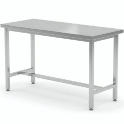 Null Verstärkter Edelstahl Gastro-Arbeitstisch | AISI 430 Qualität | HxBxT 85x130x80cm -Gastro Arbeitstisch 9fa645ae f670 409f 98ac ab3f03ed7f4b 1
