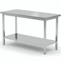 Null Edelstahl Gastro-Arbeitstisch Mit Grundboden | AISI 430 Qualität | HxBxT 85x130x80cm -Gastro Arbeitstisch d95c6278 f259 40e2 ae8f 1b1b99c8f6c6 1