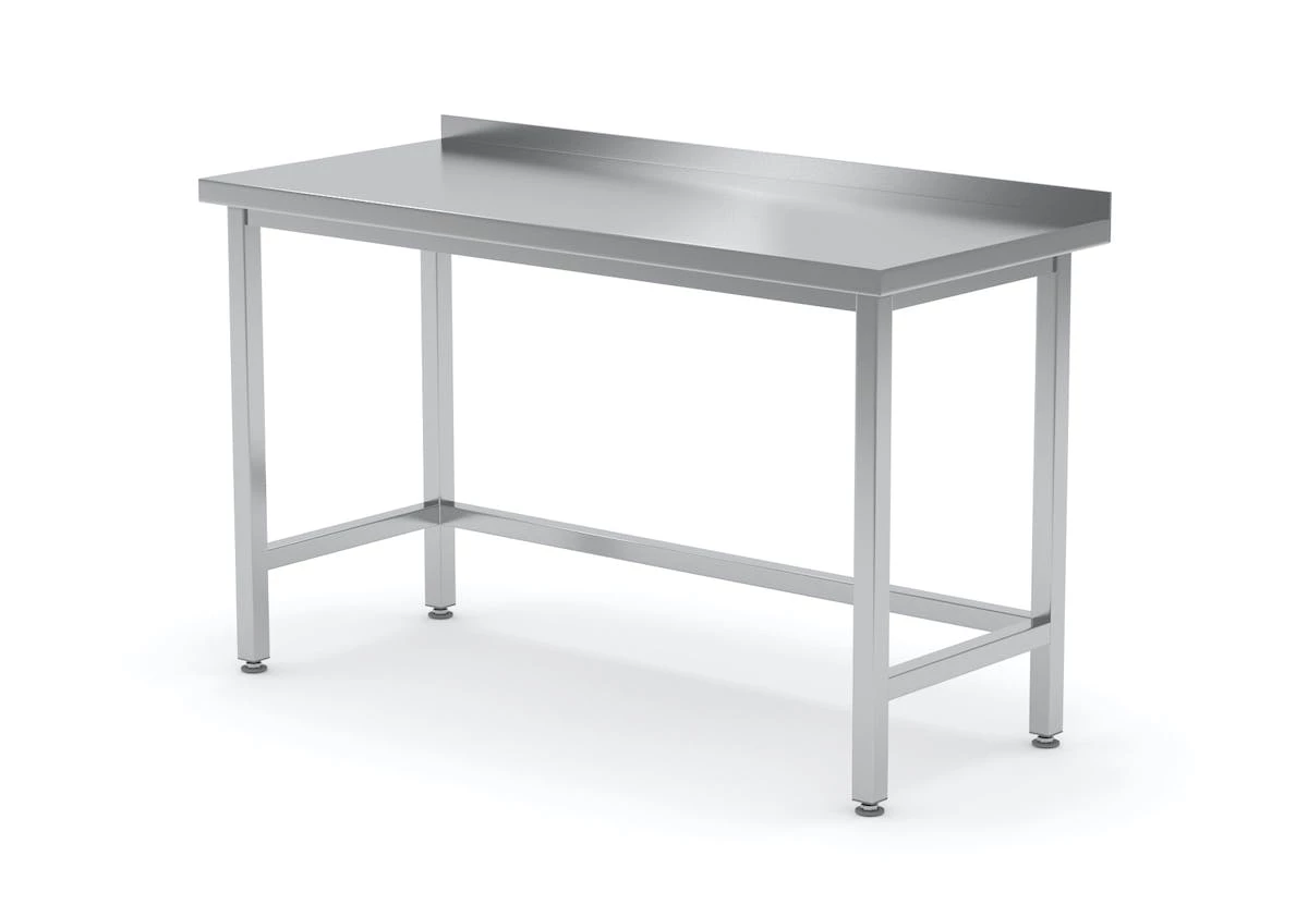 Null Verstärkter Edelstahl Gastro-Arbeitstisch Mit Aufkantung | AISI 430 Qualität | HxBxT 85x160x60cm 6 Null Verstärkter Edelstahl Gastro-Arbeitstisch Mit Aufkantung | AISI 430 Qualität | HxBxT 85x160x60cm – Bild 6