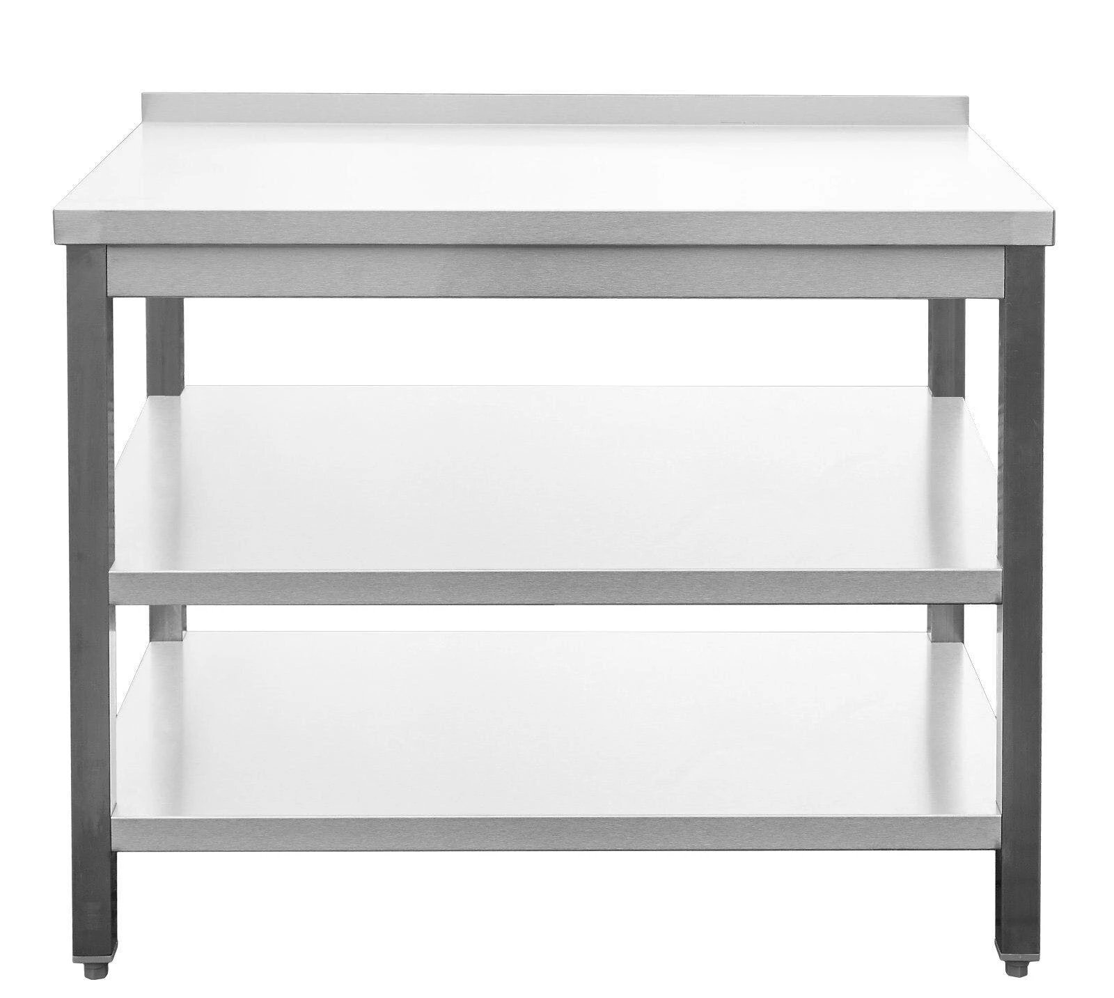Null Gastro Arbeitstisch 2 Grundböden Mit Aufkantung Edelstahl (BxT) 2400 X 600 Mm 1 Null Gastro Arbeitstisch 2 Grundböden Mit Aufkantung Edelstahl (BxT) 2400 X 600 Mm