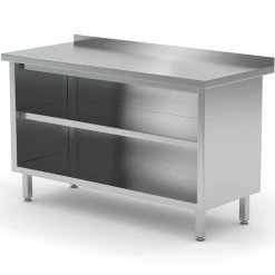 Null Edelstahl Gastro-Arbeitstisch Offen | AISI 430 Qualität | HxBxT 85x90x70cm -Gastro Arbeitstisch f7c9c9a8 d04b 480d 93c7 9e316cd83d70